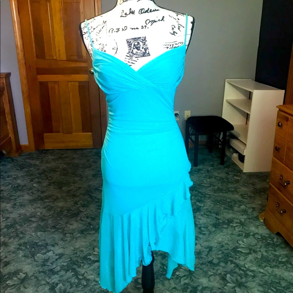 Formal sparkly green dress womens small